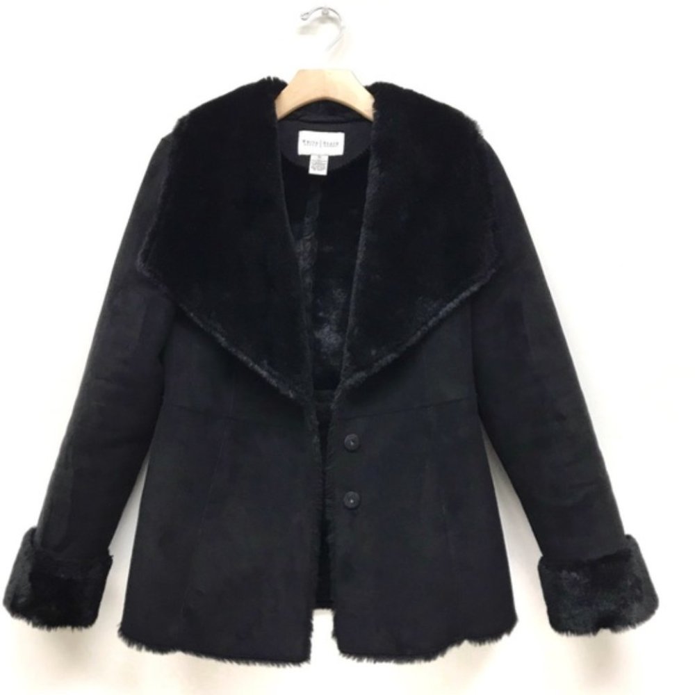 White House Black Market Shearling Coat